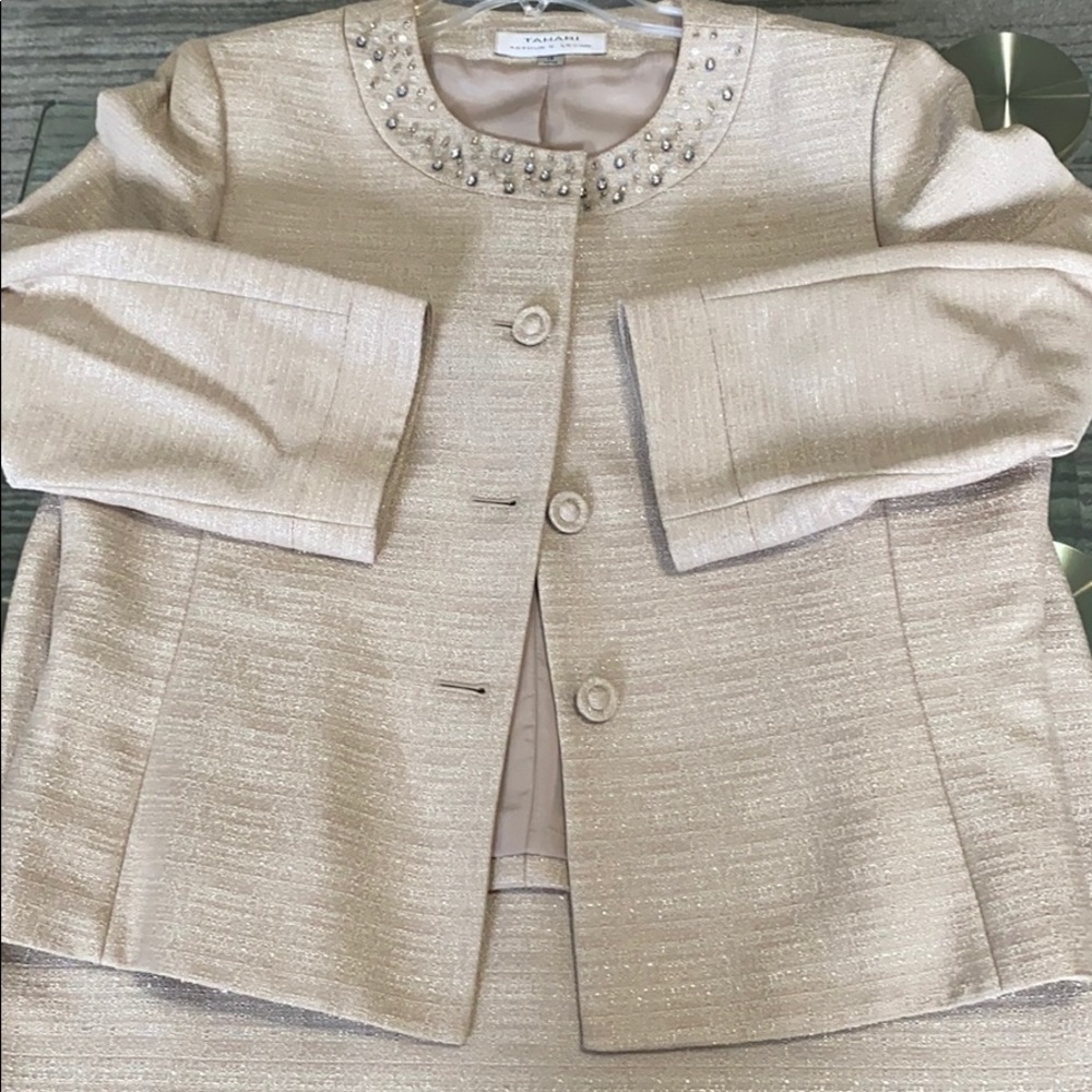 Tahari Gold Suit